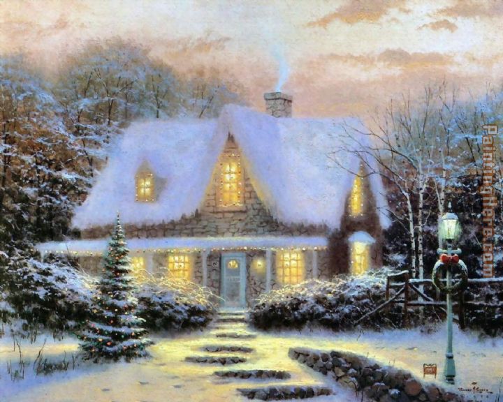 Thomas Kinkade Christmas Eve